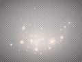 Glow light vector effect. Christmas flash Concept. Royalty Free Stock Photo