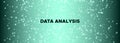 Glow Technology Pattern. Big Data Vector. Neon