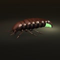 Glow worm Royalty Free Stock Photo