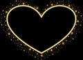 Glow Yellow Gold Love with gold Sparkling glitter Stars Vector clipart icon #7 Royalty Free Stock Photo
