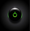 Glowin green power button