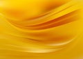 Glowing Abstract Amber Color Wave Background