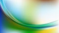 Glowing Abstract Blue Green and Yellow Wave Background Graphic