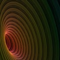 Glowing abstract flowing vortex Royalty Free Stock Photo
