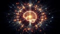 glowing abstract neural network forming radiant interconnected paths symbolizing psychological thought processes
