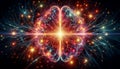 glowing abstract neural network forming radiant interconnected paths symbolizing psychological thought processes