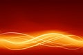 Glowing abstract wave background in flaming red go Royalty Free Stock Photo