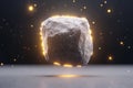 Glowing asteroid or comet in space Royalty Free Stock Photo