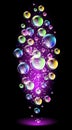 Versicoloured bubbles