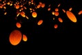 Glowing bamboo lanterns