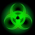 Glowing Biohazard Sign Royalty Free Stock Photo