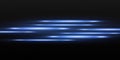 Glowing blue abstract line. Suitable for transparent lens flare effect