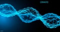 Abstract Blue Network Structure with Glowing Nodes and Lines on Dark Background image photo Royalty Free Stock Photo