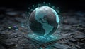 Generative AI Powering Global Digital Networks Royalty Free Stock Photo