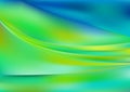 Glowing Blue Green and Yellow Wave Background Vector Eps Royalty Free Stock Photo