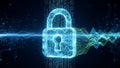 Digital Lock and Data Security Royalty Free Stock Photo