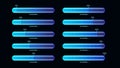 Glowing blue progress loading bar, technology concept