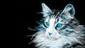 Maine Coon Cat illustration ~ Royalty Free Stock Photo