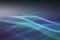 Glowing blue and turquoise abstract wave pattern for a futuristic background design Royalty Free Stock Photo