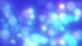 Glowing Blurred Circle of Blue and Purple Light. Whimsical Abstract Bokeh Background Royalty Free Stock Photo