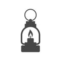 Glowing Camping Lantern icon - Illustration