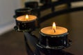 Glowing Candlelight Religion Celebration Hope Relaxation Royalty Free Stock Photo