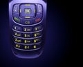 Glowing Cell Phone Keypad Royalty Free Stock Photo