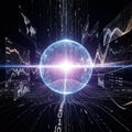 Global data sphere. Royalty Free Stock Photo
