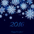 Glowing 2016 christmas new year background