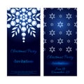 Glowing 2016 christmas new year invitation