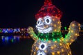 Glowing Christmas snowman