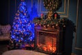 Glowing Christmas tree Royalty Free Stock Photo