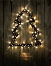 Glowing Christmas Tree made of led lights Royalty Free Stock Photo