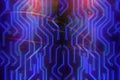 Glowing circuit backdrop