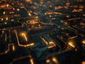Glowing Circuits Illuminate Digital Future, Futuristic Technology Advances Rapidly Royalty Free Stock Photo