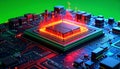 HighTech CPU Core Processing Digital Data Royalty Free Stock Photo
