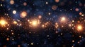 Glowing cosmic starfield with bright nebula lights in deep space Royalty Free Stock Photo