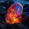 Glowing Crystal Egg on a Mystical Landscape