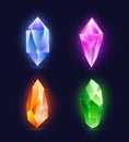 Glowing crystal or gem, precious stone