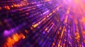 Glowing Data Code Abstraction.AI generated image Royalty Free Stock Photo