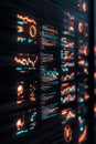 Glowing Data Streams Showcasing Neural Network Analysis With Digital Interface Displaying Complex Computing Algorithms And Real Royalty Free Stock Photo