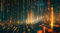 The Digital Data Matrix.AI generated image Royalty Free Stock Photo