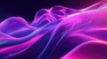Glowing digital liquid waves creating vibrant flowing background Royalty Free Stock Photo
