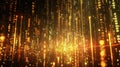 The Glowing Digital Matrix.AI generated image Royalty Free Stock Photo
