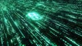 The Glowing Digital Matrix.AI generated image Royalty Free Stock Photo