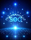 SOO Global Digital Network Connection Concept Royalty Free Stock Photo