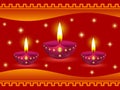 Glowing Diwali Lamps