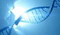 Glowing DNA Helix Genetic Breakthrough Concept Royalty Free Stock Photo