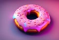 Glowing Donut 4k Wallpaper Royalty Free Stock Photo
