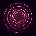 Spiral shape abstract neon lights background Royalty Free Stock Photo